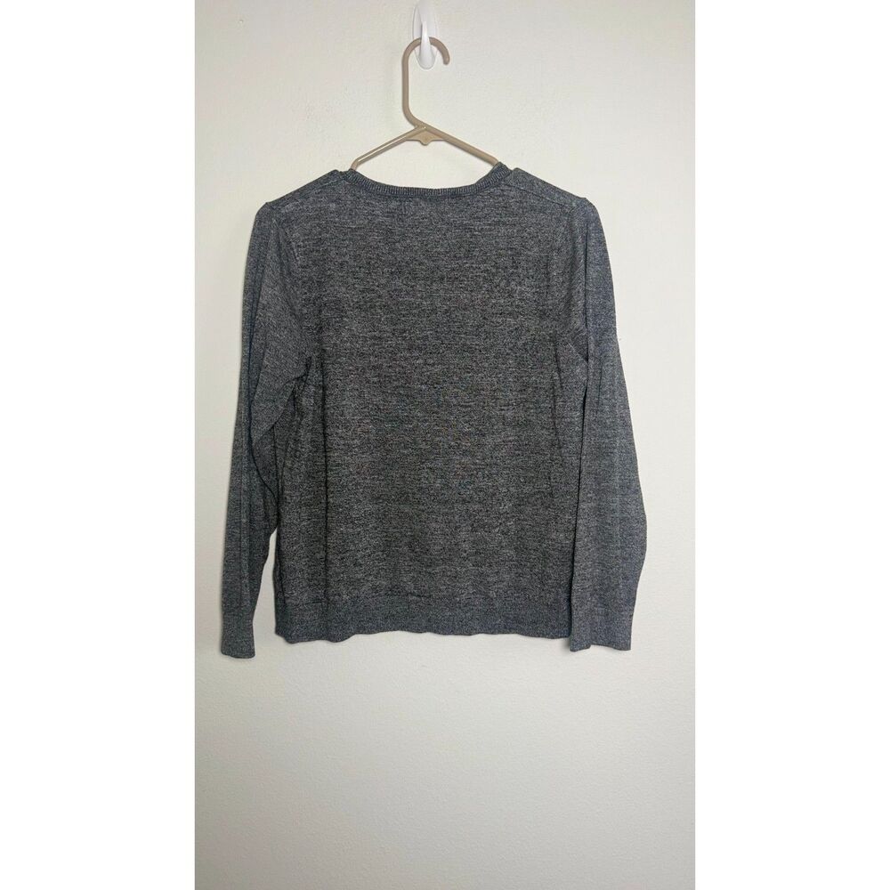 Calvin Klein Women’s L Gray Heather Knit Button Front Cardigan Sweater